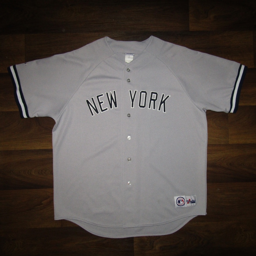 New York Yankees Majestic Baseball MLB Grey XXL - Picture 1 of 6
